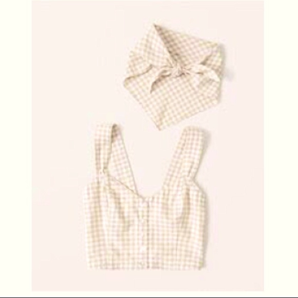 Abercrombie two piece gingham set